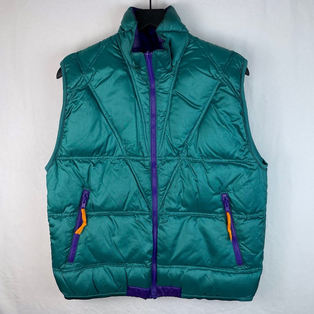 Reversible Woolrich Teal and Purple Vest